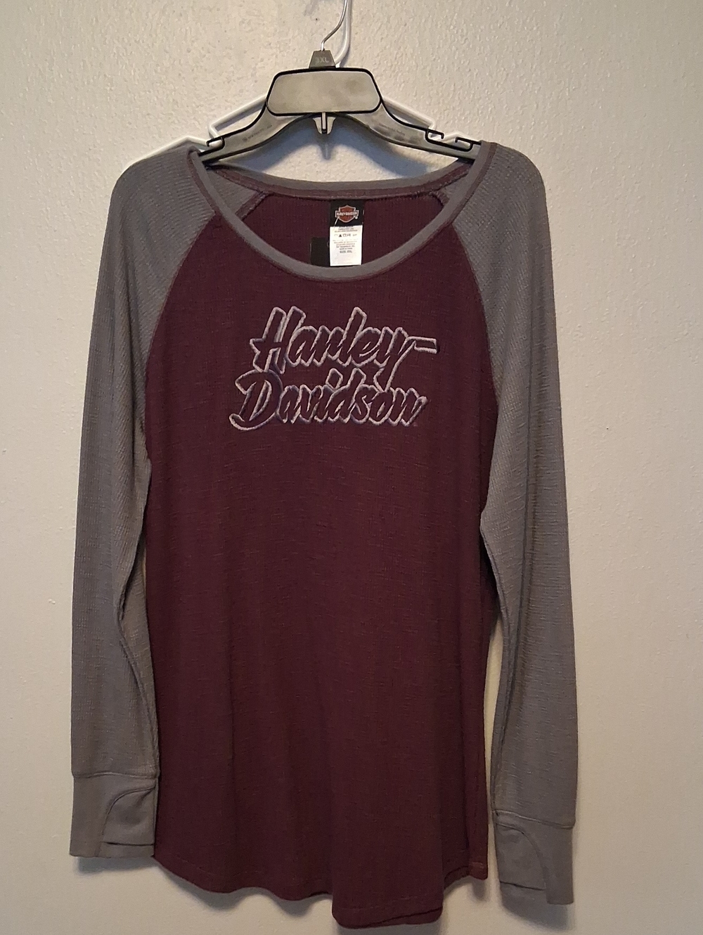 nwt Harley-Davidson thermal steel horizon shirt womens plus size xxl top